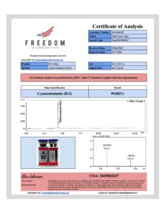 B12 - 10mg Vial (Research Use Only) - Image 3