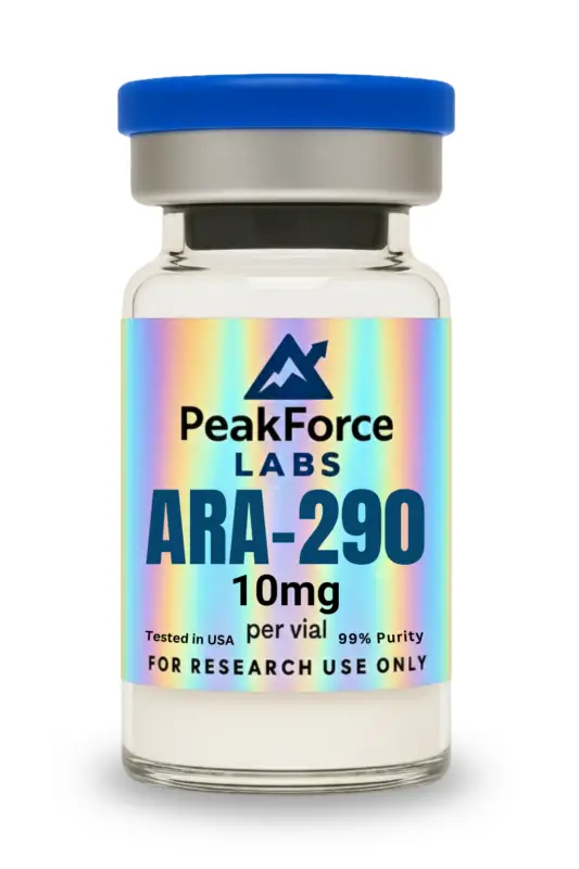 ARA-290 10mg lyophilized peptide vial for laboratory research use.